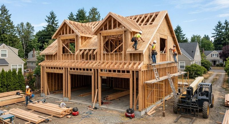 Two Story Garage Construction in South Houston, TX