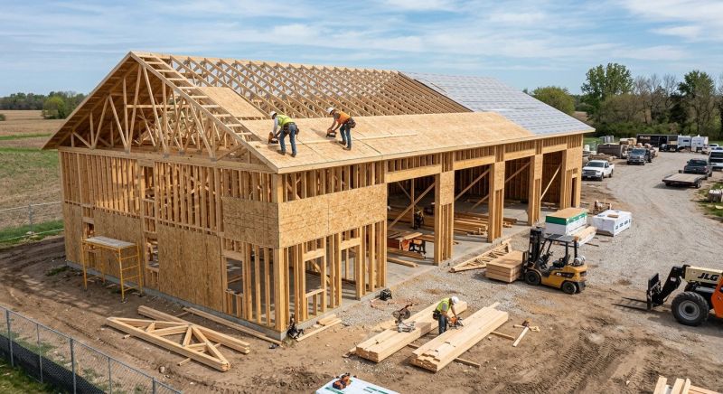 Warehouse Garage Construction in Pearland, TX