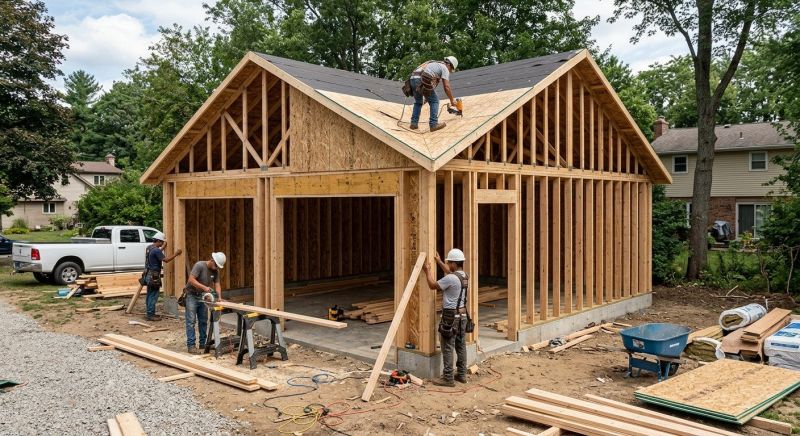 Wood Garage Installation in Charleston, SC